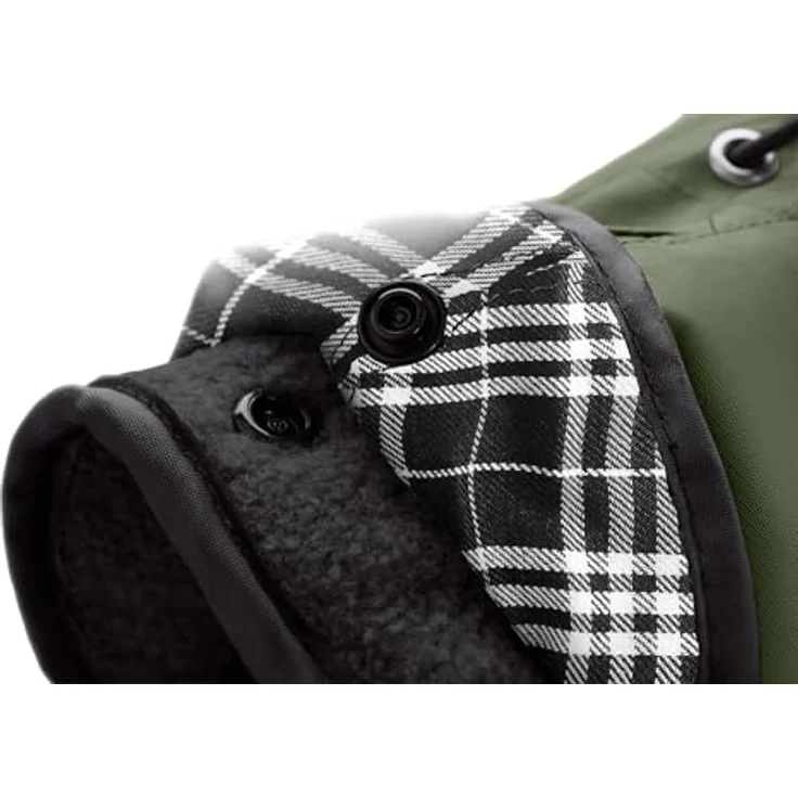 Hunter Tierbedarf Hundemantel Uppsala mit 2in1 Funktion, reflektierenden Paspeln und wasserfestem Zwei-Wege-Reißverschluss, altrosa / khaki - Größe 27,5 / 32,5 / 37,5 / 42,5 / 47,5 – Bild 7
