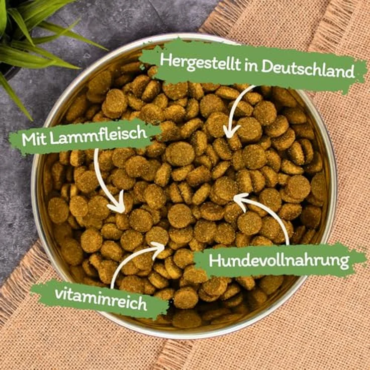 Lyra Pet Lecker.Pet® Josie's Adult Lamm & Reis, 12 kg glutenfreies Trockenfutter für ausgewachsene Hunde, nährstoffreiche Vollnahrung – Bild 2