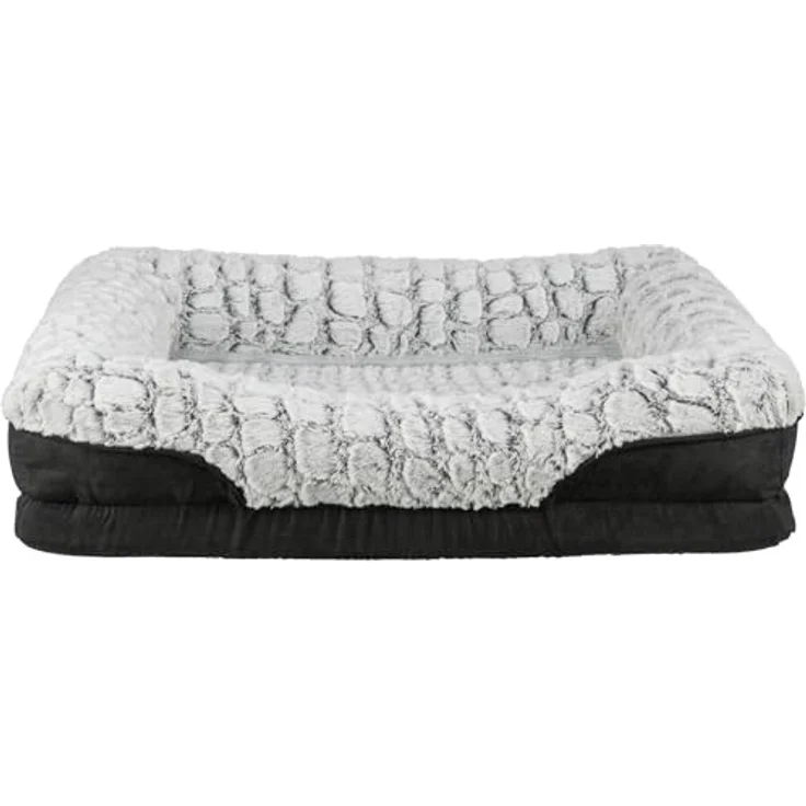 TRIXIE vital Lino Hundekorb eckig, Schwarz/Grau – Bild 2