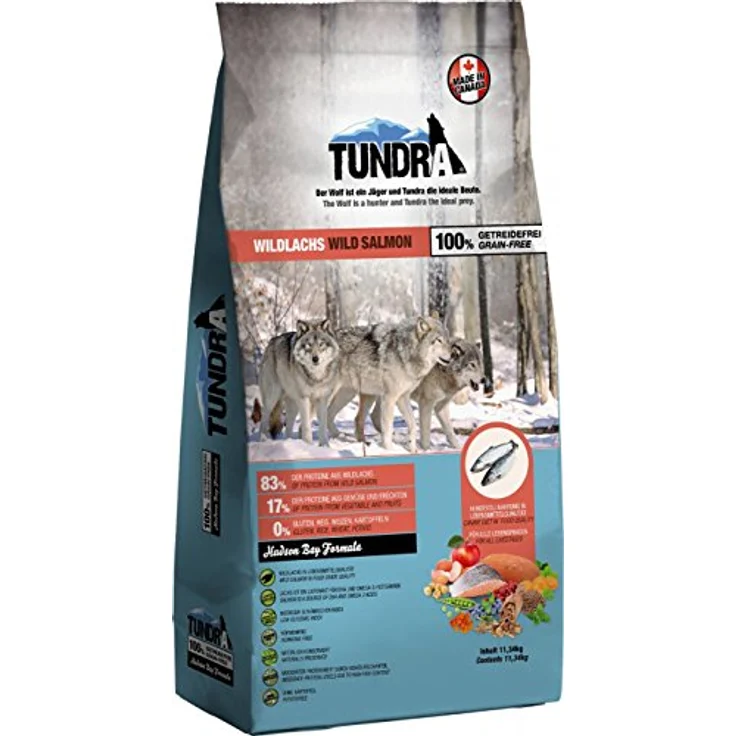 Tundra Hundefutter Wildlachs, getreidefrei, 11,34 kg Hunde-Trockenfutter – Bild 1