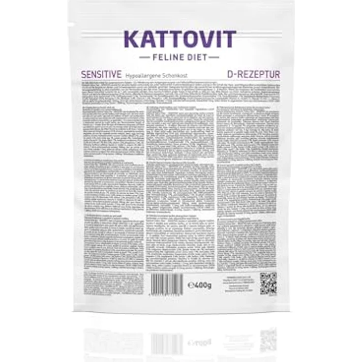 Kattovit Sensitive Trockenfutter für Katzen, hypoallergenes Diätfutter, gluten- und getreidefrei, 6 x 400 g – Bild 2