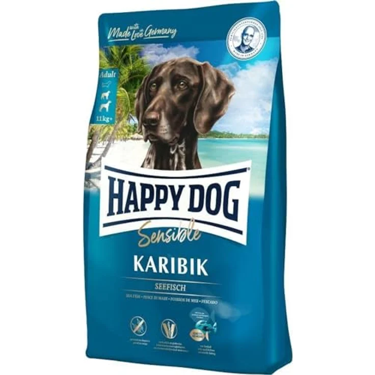 Happy Dog Sensible Trockenfutter Hund Adult, Karibik, getreidefrei mit Seefisch, 11 kg – Bild 4