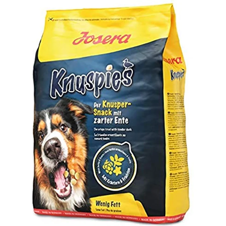 JOSERA Knuspies mit Ente, Hundeleckerlis mit geringem Fettgehalt (6%), 900 g, made in Germany – Bild 1