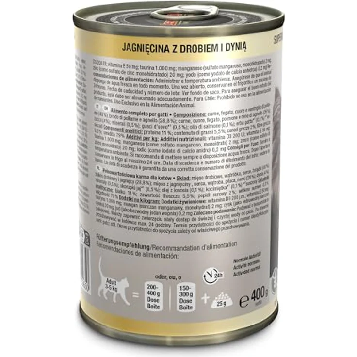 LEONARDO Katzen Nassfutter Superior Selection, Lamm mit Geflügel & Kürbis, getreidefrei, ohne Zucker, 6x400g Dose, Made in Germany – Bild 3