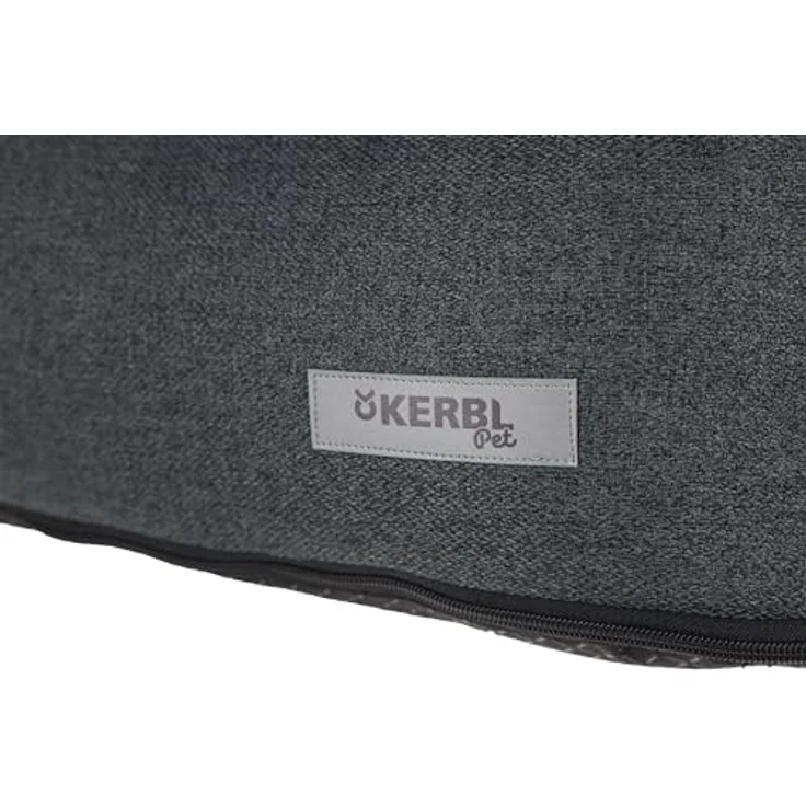 Kerbl Pet Kuschelbett Platin Ortho, orthopädisches Hundebett mit herausnehmbarer Matratze, grau, 117x80x18cm, Polyester, für entspannenden Schlaf – Bild 3