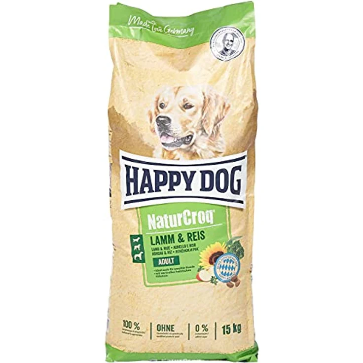 Happy Dog 60526 NaturCroq Lamm & Reis, Trockenfutter mit heimischen Kräutern für ausgewachsene Hunde, 15 kg – Bild 4