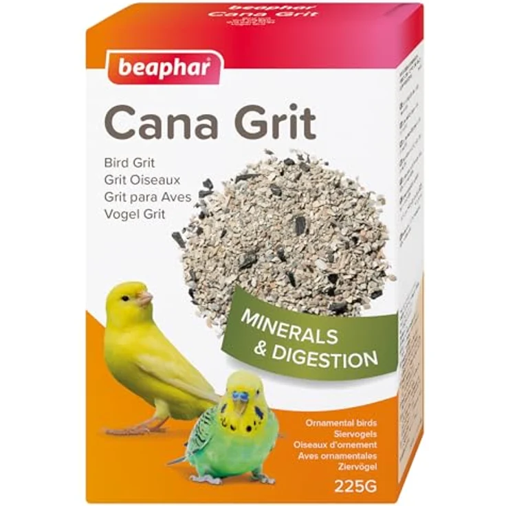 Beaphar Vogel Grit, 225g - Mineralstoffquelle aus natürlichem Muschelkalk zur Förderung der Verdauung – Bild 1