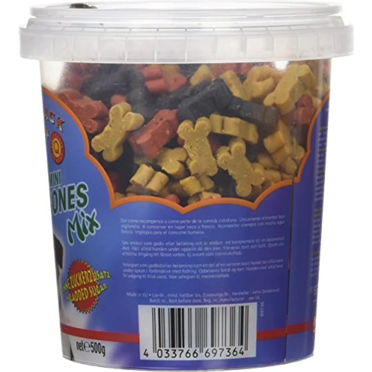 Nobby 69736 StarSnack Mini Bones Mix, Hunde-Snacks im 500 g Beutel, langlebig und hochwertig – Bild 2
