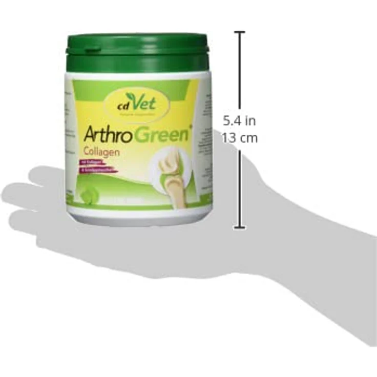 cdVet ArthroGreen Collagen, Hundefutter zur Gelenknährstoffversorgung mit Kollagenpeptiden und Grünlippmuschel, 300 g – Bild 4