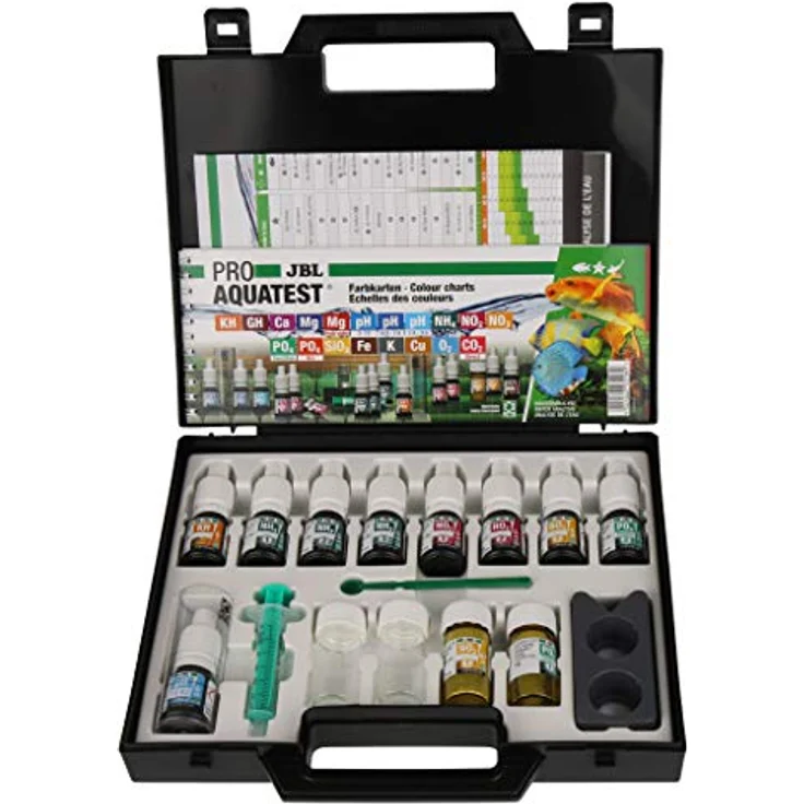 JBL ProAquaTest Combi Set Marin, Wassertest-Koffer mit 6 Tests für Meerwasser-Aquarien, sicherer Kunststoffkoffer und umfangreiches Zubehör – Bild 3