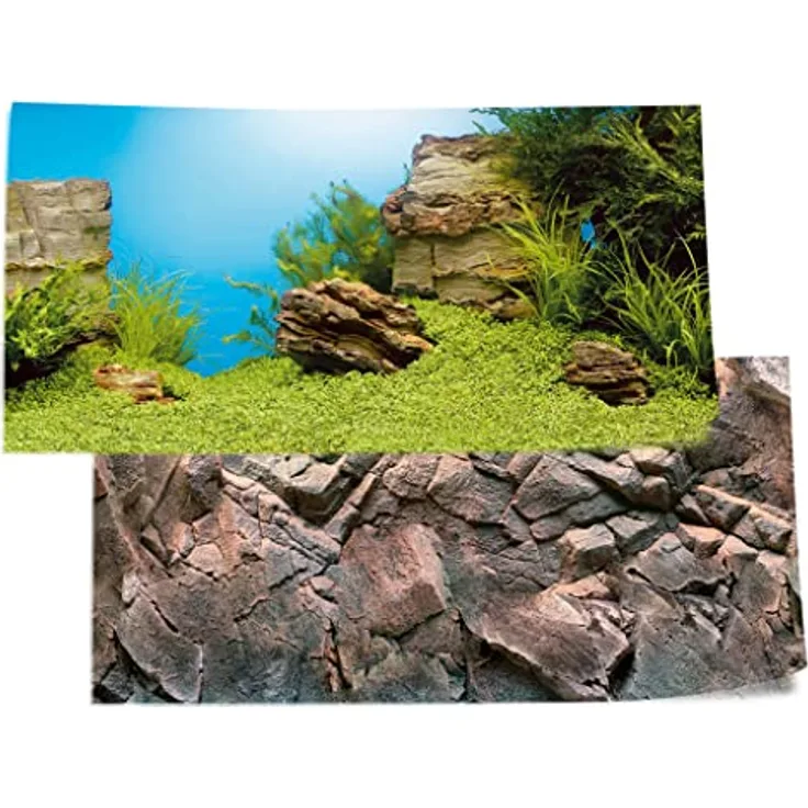 Juwel Aquarium Poster 1 S, Rückwanddekoration für Aquarien 60 x 30 cm, 2 verschiedene Motive