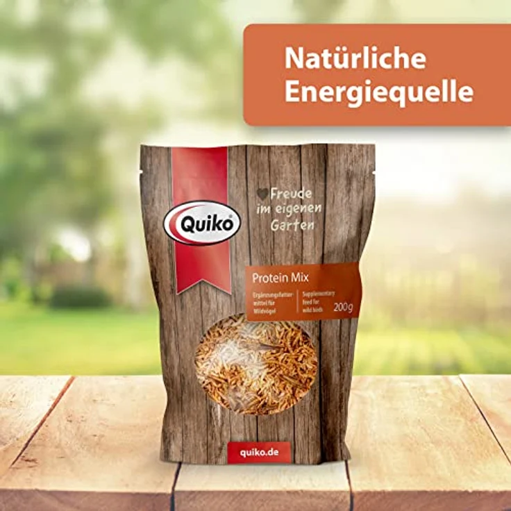 Quiko Protein Mix 700g, Vogelfutter für Wildvögel, vitaminreiche Energiequelle für Gartenvögel, ganzjährig geeignet – Bild 2