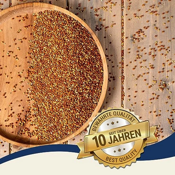 Lyra Pet® Hirse rot | 25 kg, hochwertiges Vogelfutter für Ziervögel & Wildvögel, mineralstoffreicher Energielieferant, ideal für Futtermischungen, ganzjährig einsetzbar – Bild 4