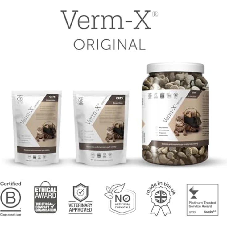 Verm-X Katzen - Leckerchen, natürliche Wurmkur mit Kräutern, 120 g – Bild 4
