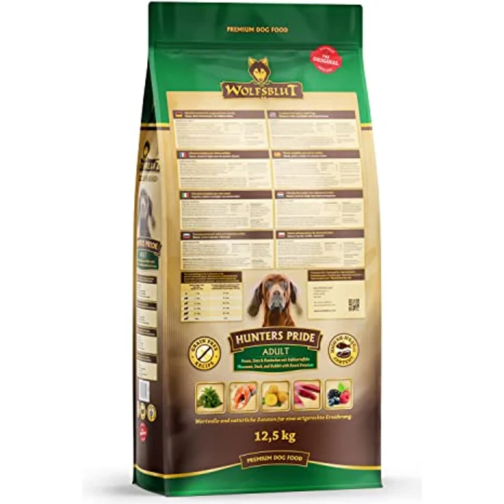 Wolfsblut Hunters Pride Adult, Hunde-Trockenfutter mit Vitaminen und zartem Geflügel, 12,5kg – Bild 2