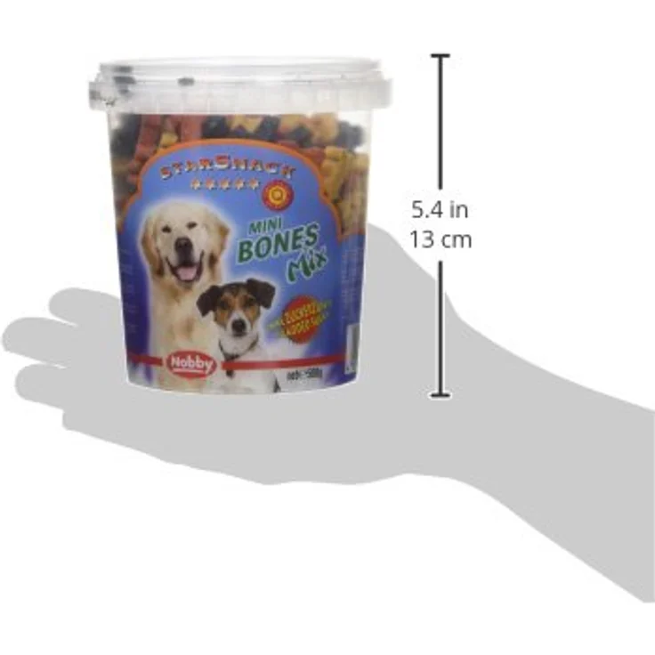 Nobby 69736 StarSnack Mini Bones Mix, Hunde-Snacks im 500 g Beutel, langlebig und hochwertig – Bild 4