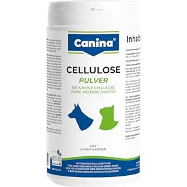 Canina Cellulose Pulver 400g, natürlicher Ballaststoff für gesunden Magen-Darm-Trakt und Gewichtsreduktion