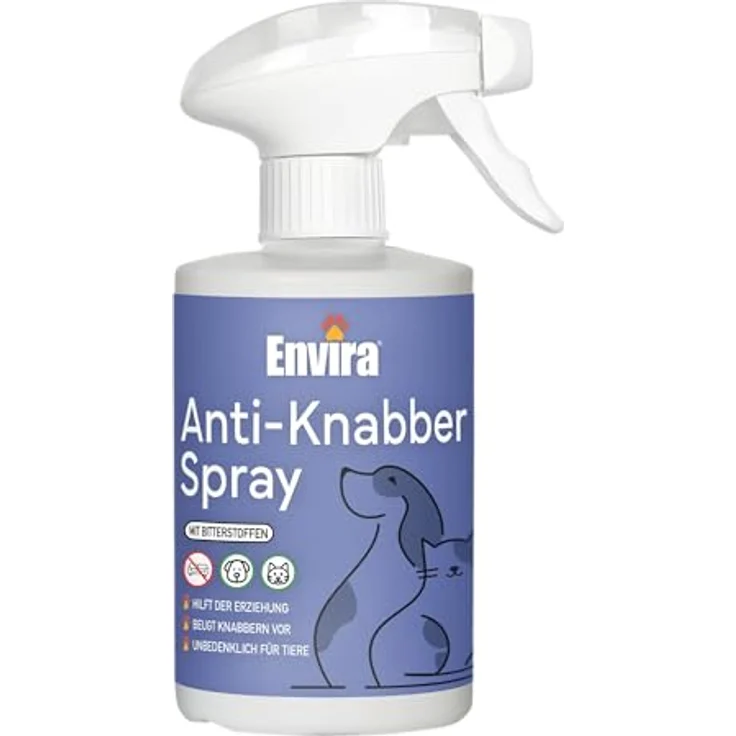 Envira Anti-Knabber Spray, Erziehungsspray für Hund & Katze zur Vermeidung von Knabbern und Kratzen an Möbeln, 500 ml – Bild 1