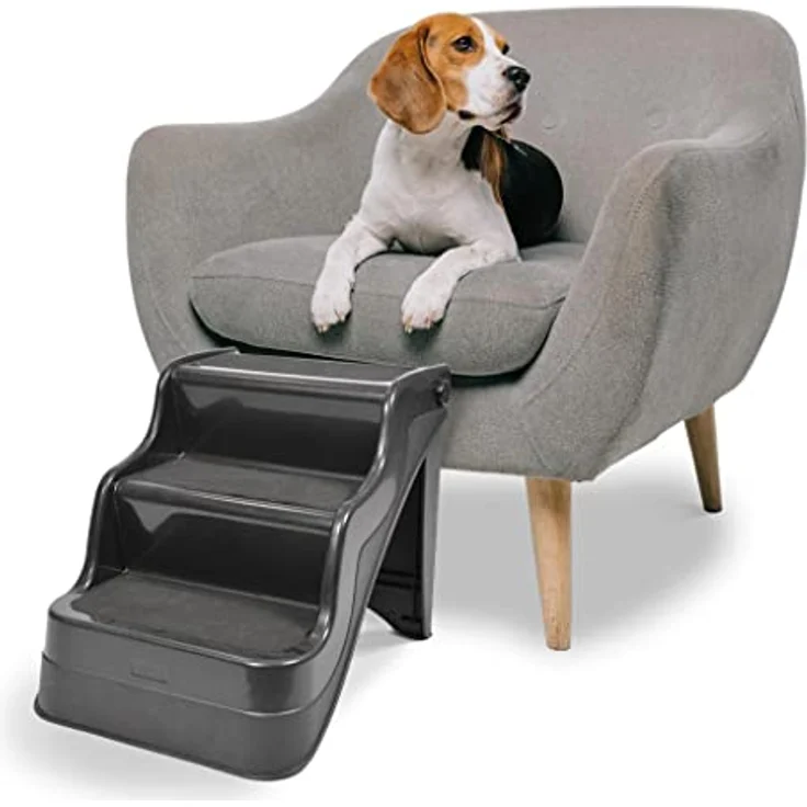 Duvo+ Easy-Up Hundetreppe Schwarz 49x39x39cm – Bild 2