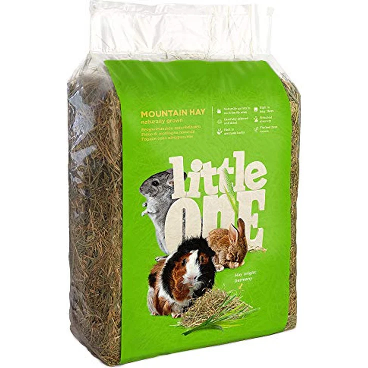 Little One Bergwiesenheu, Faserreiches, Nicht gepresstes Heu für Kleintiere, 1 kg – Bild 1