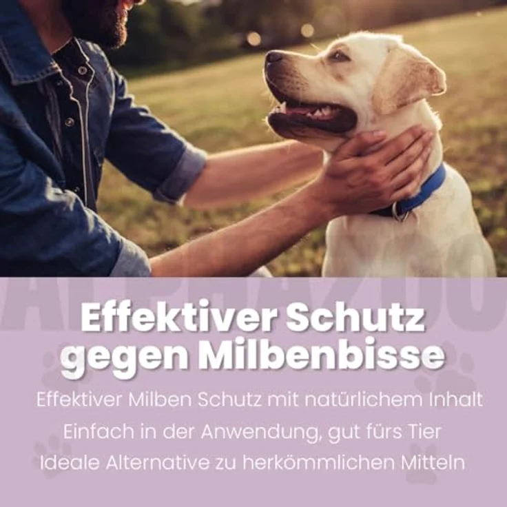alphazoo Milbhunter Spray für Hunde 250ml, mit Zitronen-Eukalyptus & Geraniol, gegen Milbenbefall, natürliche Inhaltsstoffe, hautschonend – Bild 2