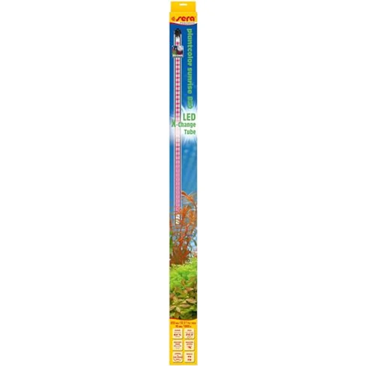 Sera LED Aquarium-Beleuchtung plantcolor sunrise 820 2XR, farbverstärkendes Pflanzenlicht mit Sonnenauf- und -untergangssimulation, 11 W – Bild 1