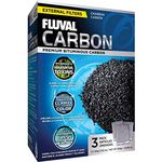 Fluval Premium Filtermaterial, 3 x 100g für Süß- und Meerwasseraquarien, schwarz