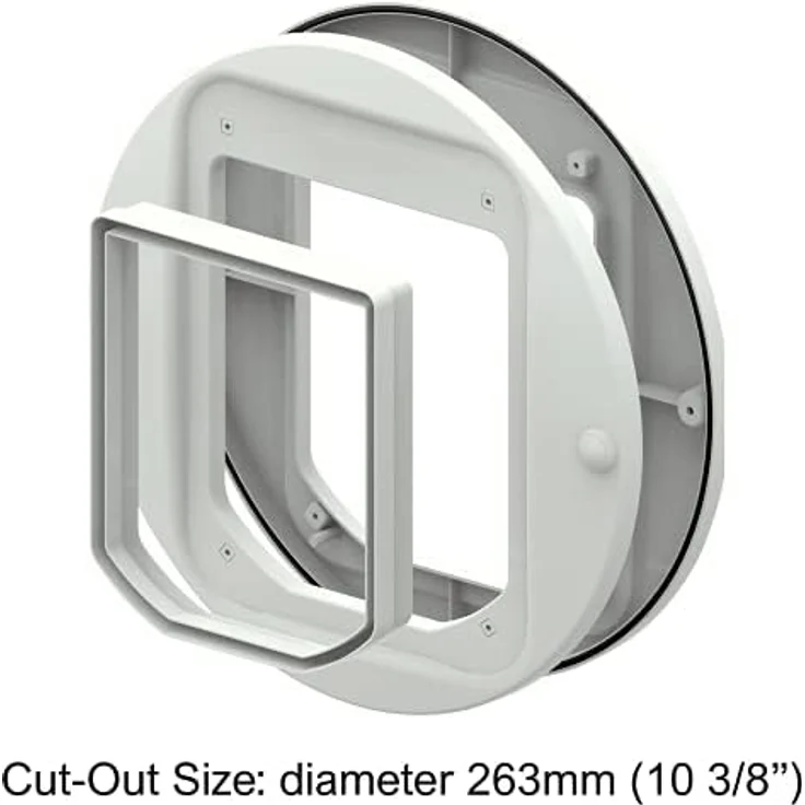 Cat Mate Adapter-Set für Glastüren-/Wände (361), kompatibel mit Cat Mate Klappen 360, 359W und 358W, einfache Installation, Weiß – Bild 4