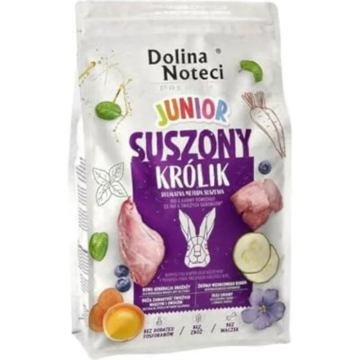 DOLINA NOTECI Premiumfutter Welpe/Junior Hase, 4 kg, mehrfarbig, hochwertige Zusammensetzung für gesunde Ernährung