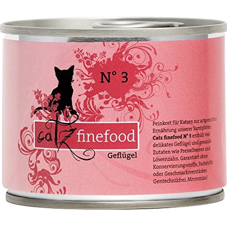 catz finefood N° 13 Hering & Shrimps, Nassfutter mit 45% Hering und 25% Shrimps, verfeinert mit Kürbis & Aloe Vera, 6 x 200g Dosen
