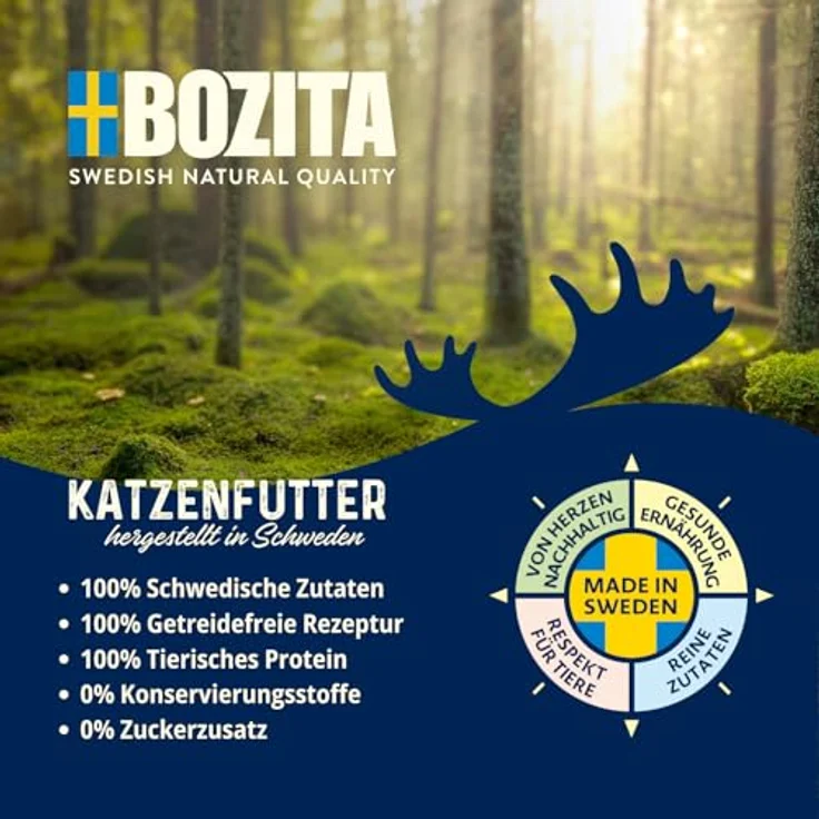 Bozita Tetra Häppchen in Sauce mit Hühnchenleber, 6x370g getreidefreies Nassfutter für Katzen, 7,5% Protein & 5% Fettgehalt, gentechnikfrei, hochwertig & schmackhaft – Bild 2