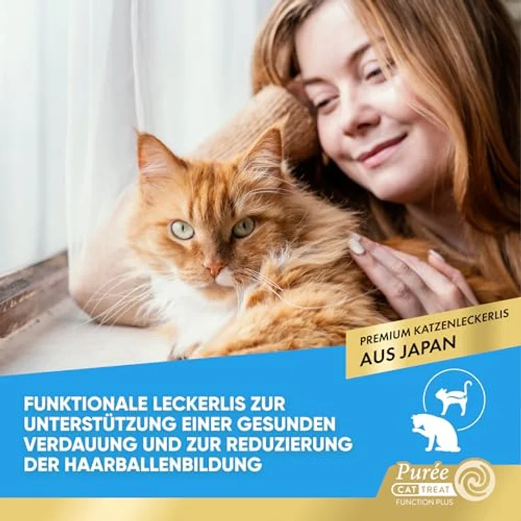 INABA Churu Hairball Control Katzenleckerlis, Cremige Katzen Schleckies mit Thunfisch, Huhn & Lachs, Reich an Omega 3 & 6, Ohne Getreide & Zucker, 40 x 14 g – Bild 3