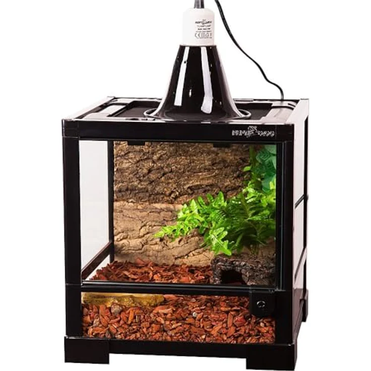 ReptiZoo Glas-Terrarium 30x30x32 cm mit Schwenktüre, zerlegbar und integriertes Schloss, frontale Ventilation, RK0101S – Bild 3