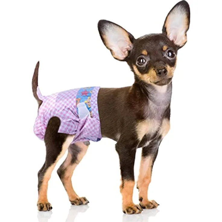 Flying Paws Einwegwindeln für Hunde und Katzen, hochsaugfähig und verstellbar, 10–40 Stück (XS-20 Stück)