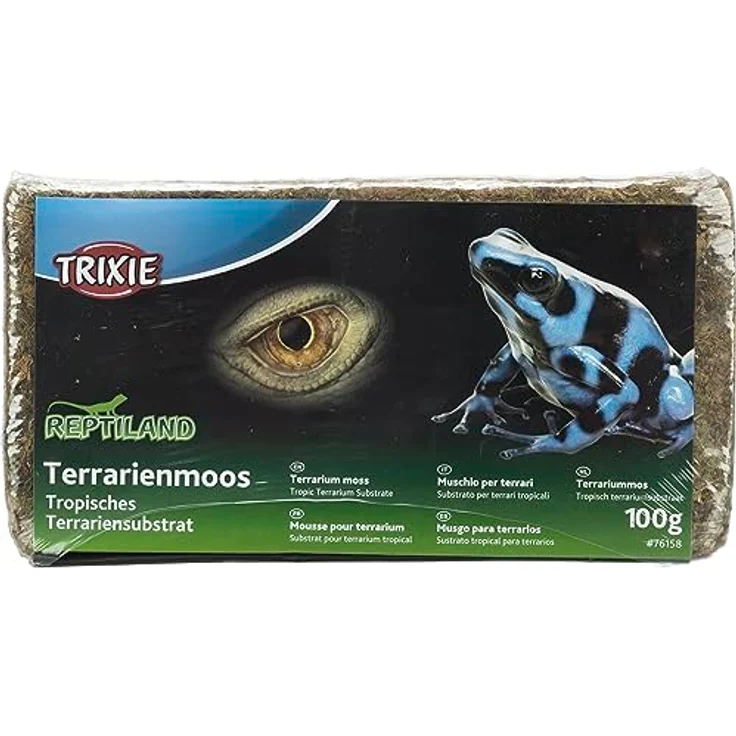 Trixie Reptiland Sphagnum Moos 100 g, Terrarien-Zubehör für hohe Luftfeuchtigkeit, ergibt 4,5 l – Bild 1