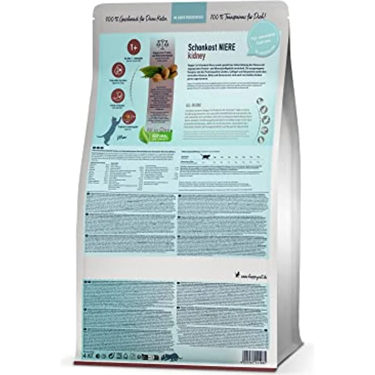 Happy Cat 70607 Sensitive Schonkost Niere, nierenschonendes Katzen-Trockenfutter mit Geflügel, 1,3 kg Inhalt – Bild 5