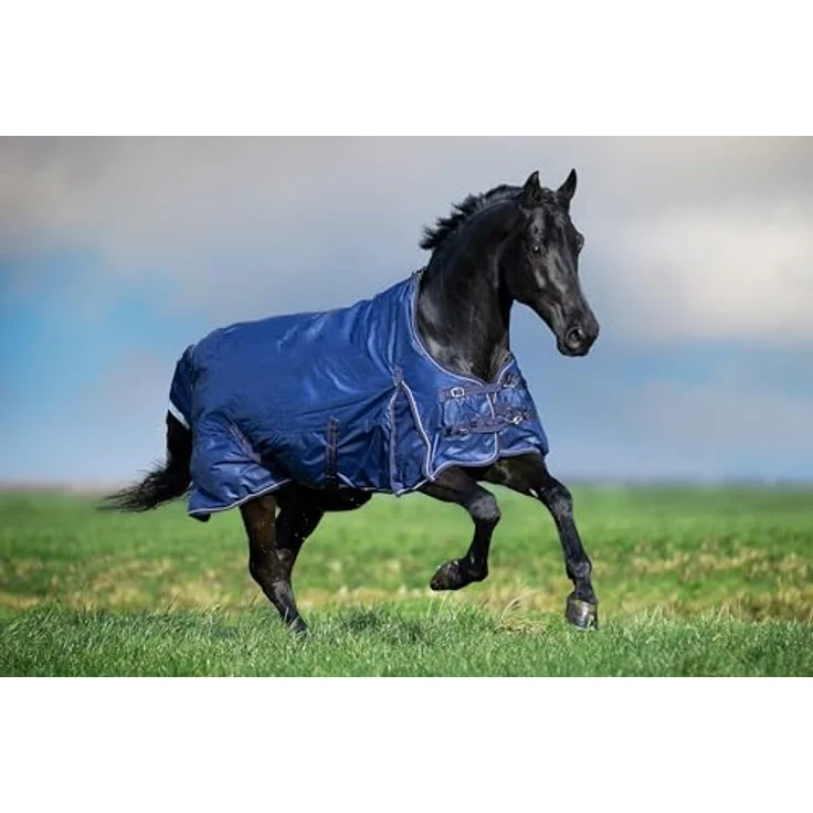 Imperial Riding Outdoordecke IRHSuper-Dry 0gr, wetterfest, 600D-Material, Navy, 205 cm, optimaler Sitz und hoher Komfort – Bild 4
