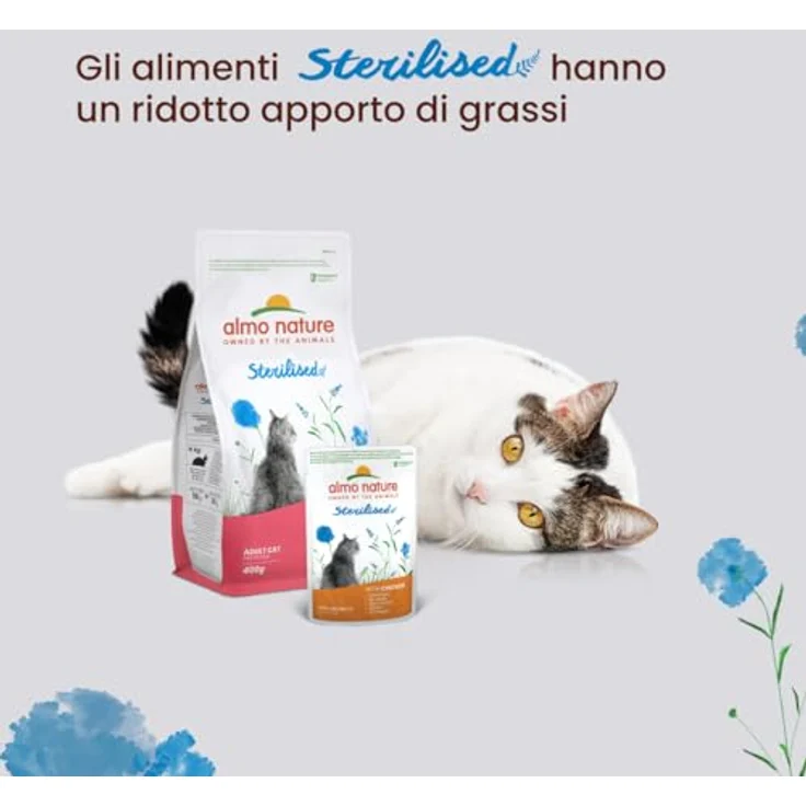 Almo Nature Functional Sterilised, Feuchtnahrung für sterilisierte und ältere Katzen mit Kabeljau und Huhn, fettarm und feuchtigkeitsspendend, 70g (6er Pack) – Bild 4