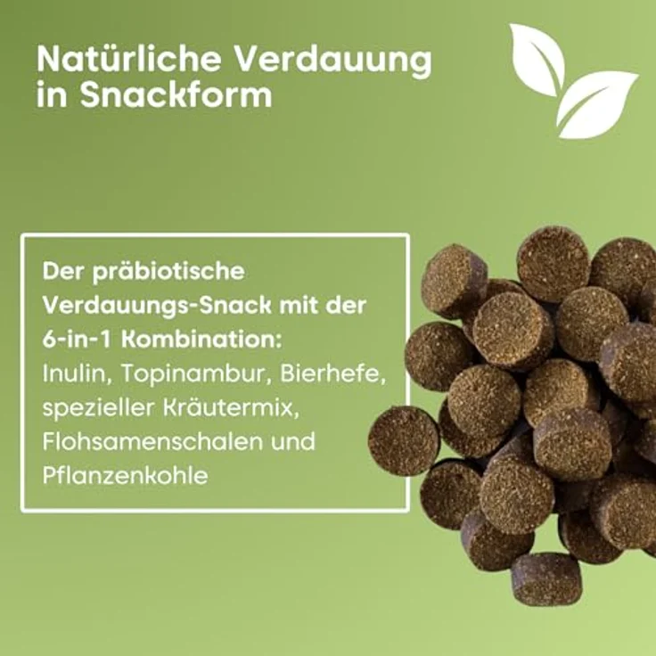 pfotenkumpels Bauchtanz Hundesnack – Verdauungshilfe mit Insektenprotein, Pflanzenkohle und Kräutern, hypoallergen und kaltgepresst 200g – Bild 3