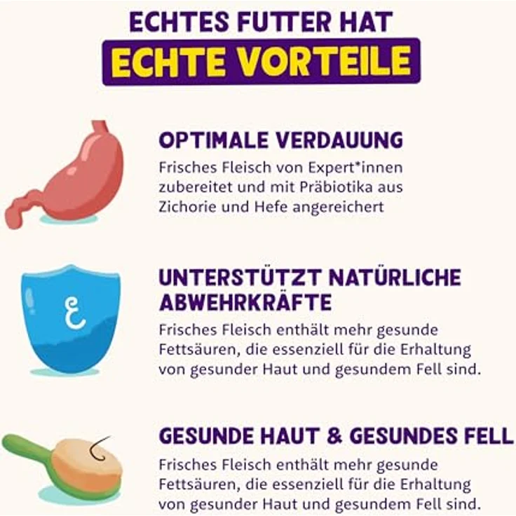 Edgard Cooper Nassfutter für Katzen, Lamm und Huhn, 85g x 16, getreidefrei und ohne Zucker, für aktive und sterilisierte Katzen, natürliche Zutaten – Bild 2