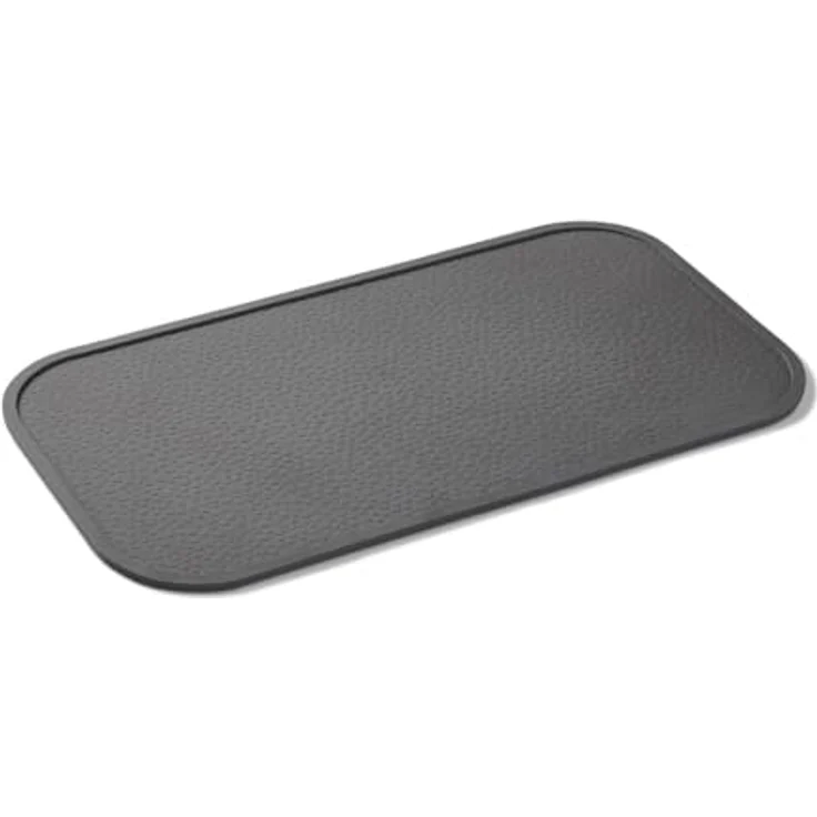 WOLTERS Napfunterlage Rainbow, rutschfeste Futtermatte aus 100 % Naturkautschuk, 65 x 35 cm, grau