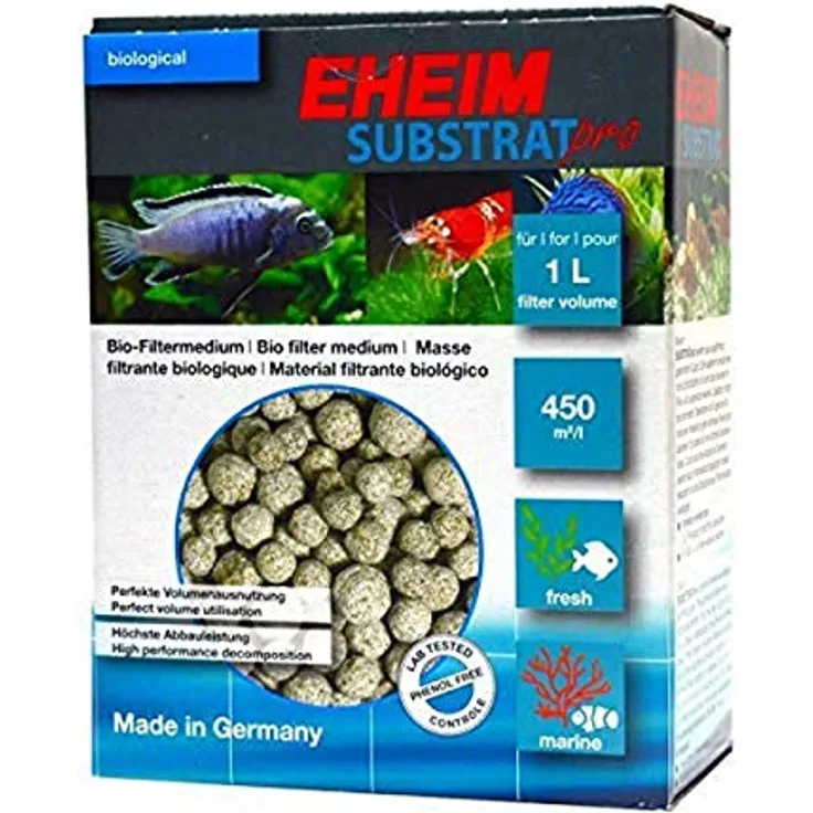 Eheim SUBSTRAT pro, Bio-Filtermedium aus Sinterglas, 1000ml, hohe Bauschdichte, verbesserte Nitritreduzierung