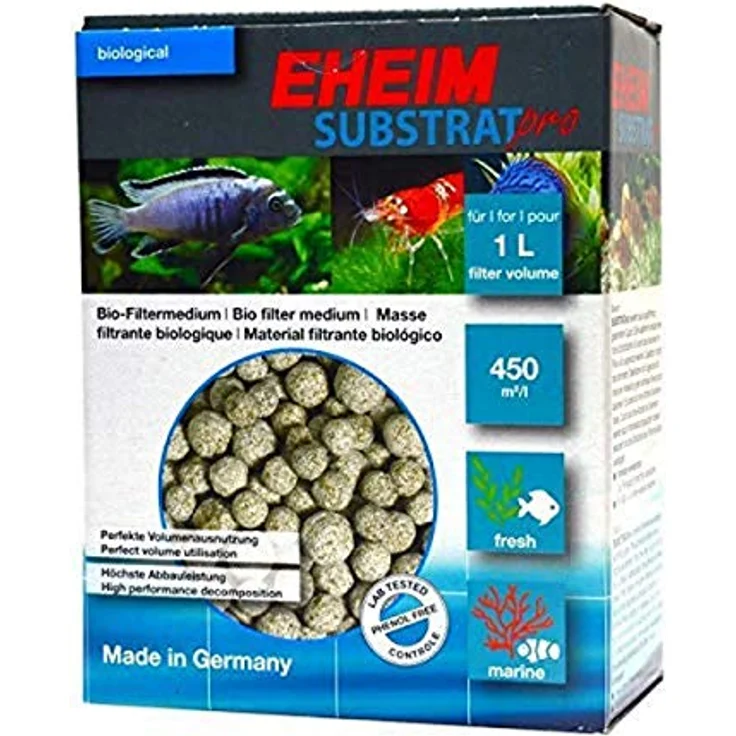 Eheim SUBSTRAT pro, Bio-Filtermedium aus Sinterglas, 1000ml, hohe Bauschdichte, verbesserte Nitritreduzierung