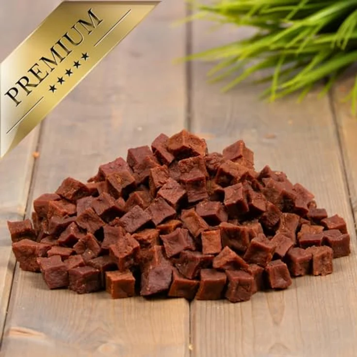 Lyra Pet® Rindfleischwürfel Hundefutter Snack, 5 kg, fettarm, schonend getrocknet, proteinreich, für Welpen und Senioren – Bild 3