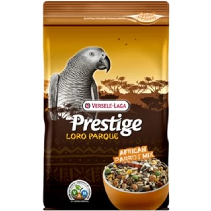 Versele-Laga Prestige Loro-Parque African Parrot Mix Doppelpack, 2 x 1 kg Samenmischung für Afrikanische Papageien mit extrudierten VAM Körnchen, Vitamine & Mineralstoffe – Bild 2