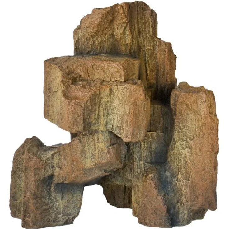 HOBBY Terrariendeko Fossil Rock 1, naturnah nachempfundener Felsen aus Polyresin, 14x8x15 cm – Bild 1