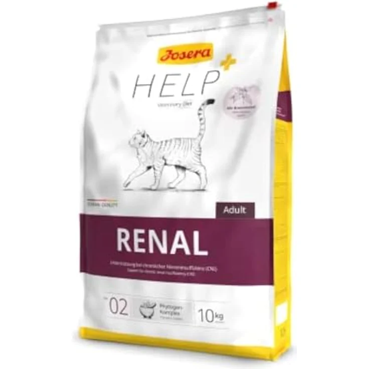 Josera Help Renal Cat, Trockenfutter für nierenkranke Katzen, 2 kg, protein- und phosphorreduziert, reich an B-Vitaminen, glutenfrei – Bild 1