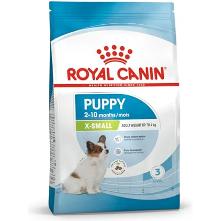 Royal Canin Hundefutter X-Small Puppy, Vollnahrung für Welpen kleiner Rassen bis 4 kg, 3 kg Packung – Bild 2