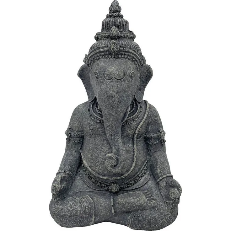 HOBBY Aquariendeko Mitra, fernöstliche Tempelstatue aus wasserneutralem Polyresin, 12 x 8 x 20 cm