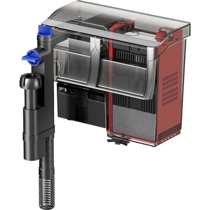 SunSun CBG-500 Hang On Filter mit UVc-Lampe, 500 l/h für Aquarien bis 115 L, geräuscharm und einfache Installation – Bild 1